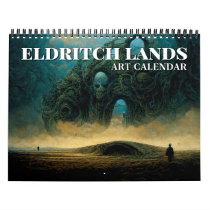Calendrier 2025 Eldritch Lands 3 Dark Imaginaire Art Calendar
