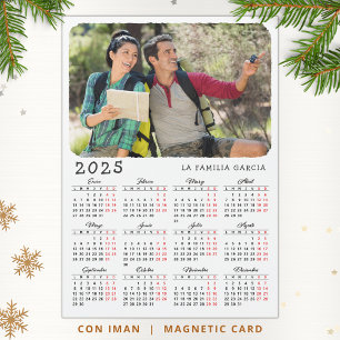 Calendrier 2025 en Espagnol Photo de famille Magne