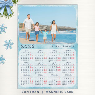 Calendrier 2025 en espagnol Photo de famille Magne