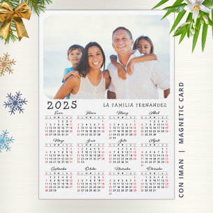 Calendrier 2025 en Espagnol Photo de famille Magne