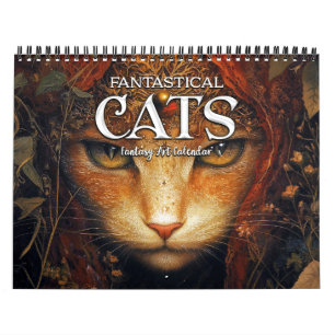 Calendrier 2025 Fantastique Chats 4 Imaginaires Art Calendrie