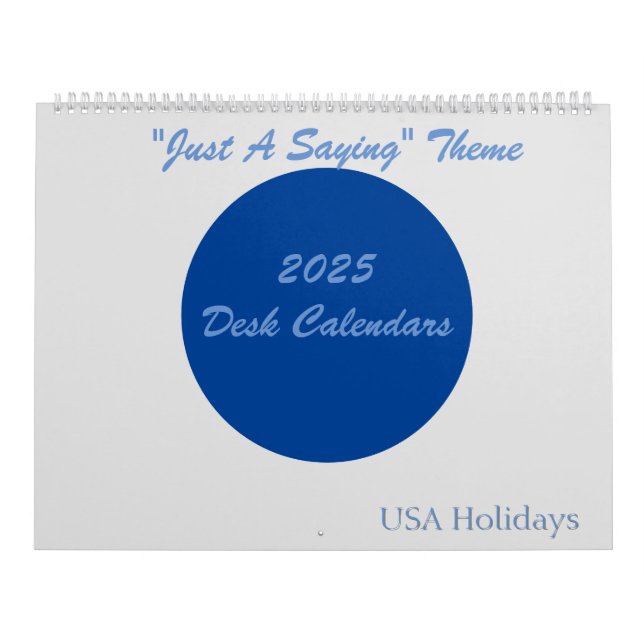 Calendrier 2025 - Fêtes aux Etats-Unis (Protection)