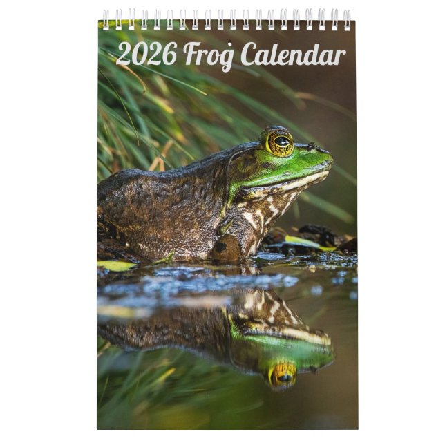 Calendrier 2025 Frog One Page Wall Calendar (Protection)