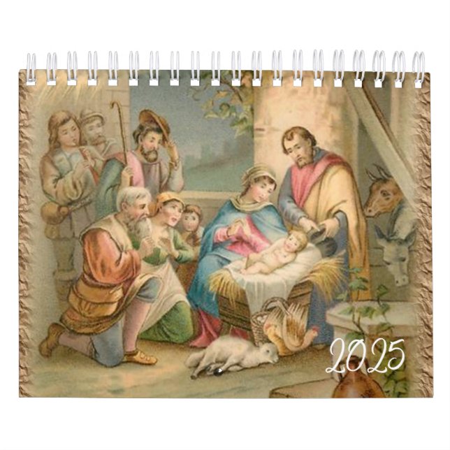 Calendrier 2025 Jésus-Christ catholique (Protection)