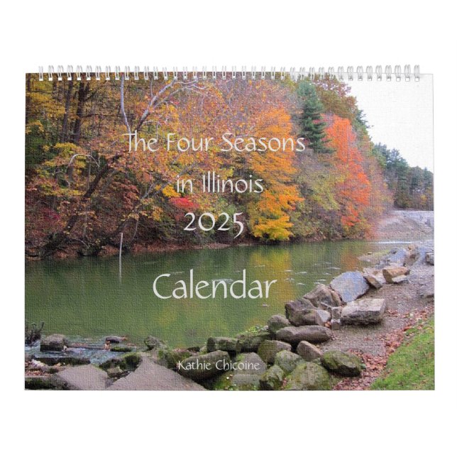 Calendrier 2025 Les Quatre Saisons dans l'Illinois (Protection)