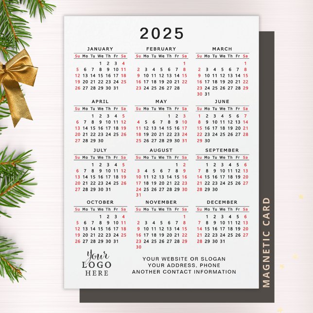 Calendrier 2025 Logo de l'entreprise Simple Busine (Créateur téléchargé)