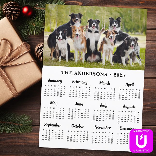Calendrier 2025 Magnet animal de compagnie chien C (Créateur téléchargé)