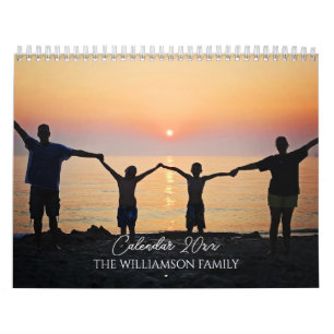 Calendrier 2025 Minimaliste moderne famille de photos Customi