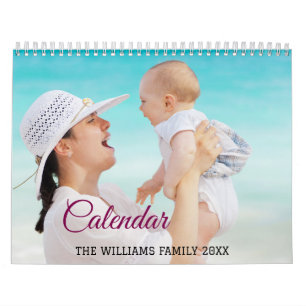 Calendrier 2025 Modern Créer Votre Propre Photo De Famille Pe