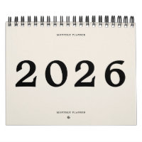 2025 Moderne Noir Beige Américain Planificateur me