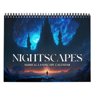 Calendrier 2025 Nightscapes 1 Surreal Landscape Art Calendar