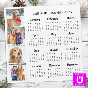Calendrier 2025 Personnalisé Pet Chien de famille 