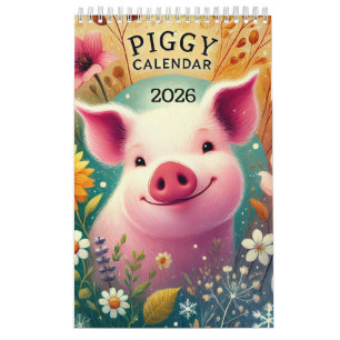 Calendrier 2025 Piggy Pig