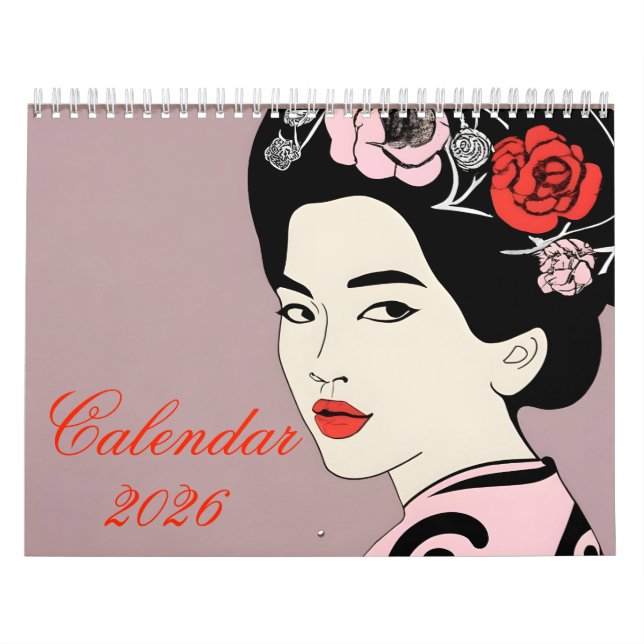Calendrier 2025 Portrait moderne de belles filles chinoises C (Protection)
