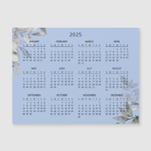 Calendrier 2025 simple mais élégant Carte magnét