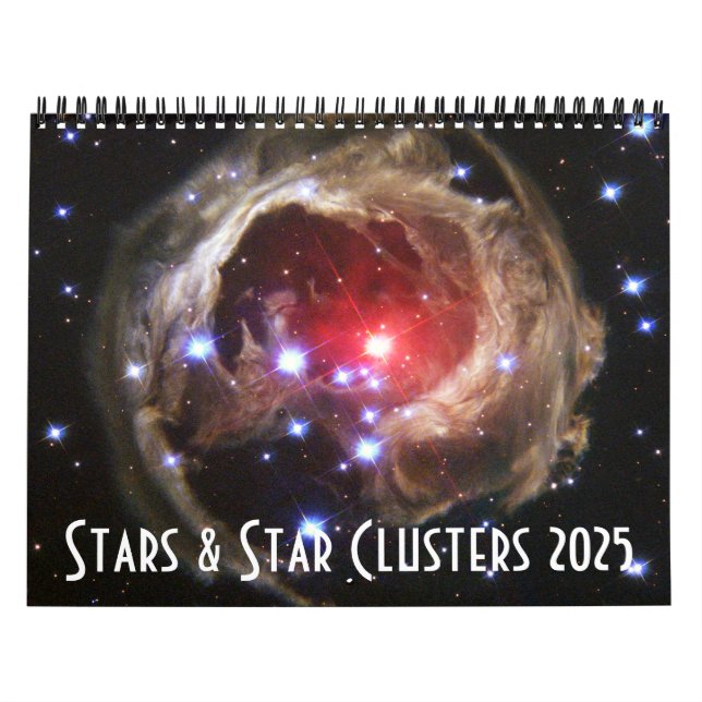 Calendrier 2025 Space Astronomy Star Clusters Universe NASA (Protection)