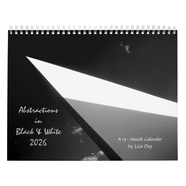 Calendrier 2026 'Abstractions in Black & White' (Protection)