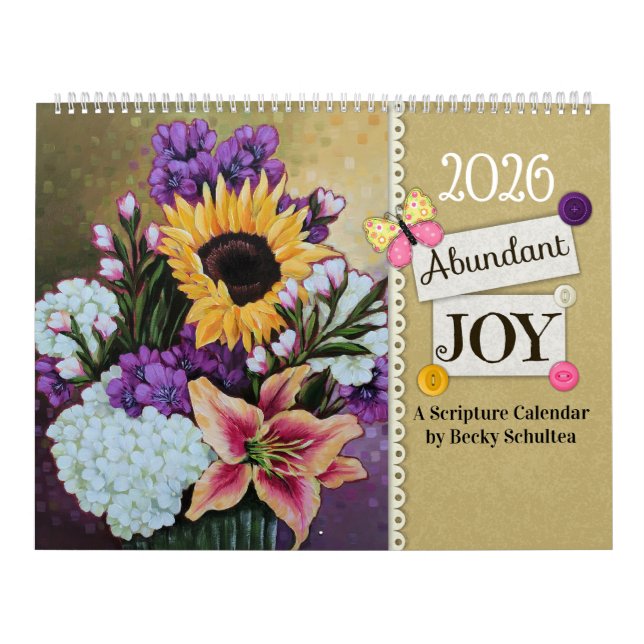 Calendrier 2026 Abundant Joy Scripture Calendar (Protection)