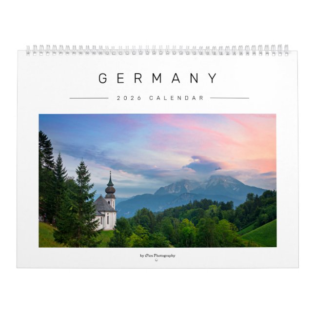 Calendrier 2026 Allemagne nature & paysage photo d'art (Protection)