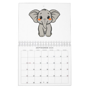 CALENDRIER 2026 ANIMAUX SIMPLES