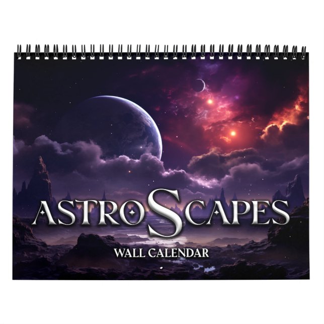 Calendrier 2026 Astroscapes Sci-Fi Espace (Protection)