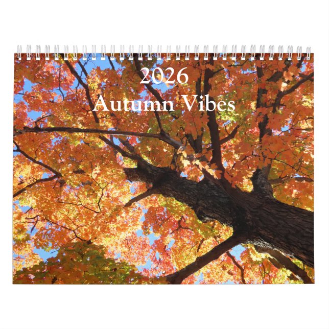 Calendrier 2026 Autumn Vibes All Year Long (Protection)