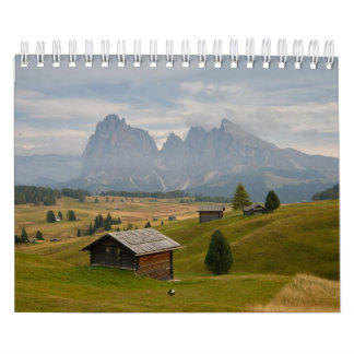 Calendrier 2026 avec images des Dolomites italienn