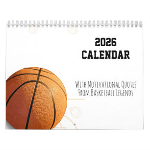 Calendrier 2026 Basketball Citations Motivantes 