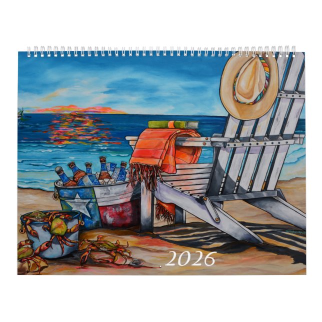 Calendrier 2026 Beachy Artist Series Calendar (Protection)