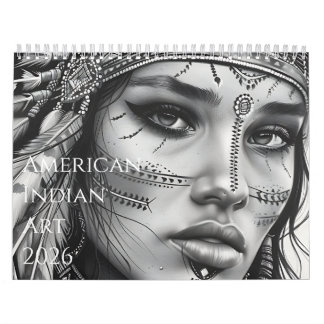 Calendrier 2026 Belle œuvre d'art amérindienne