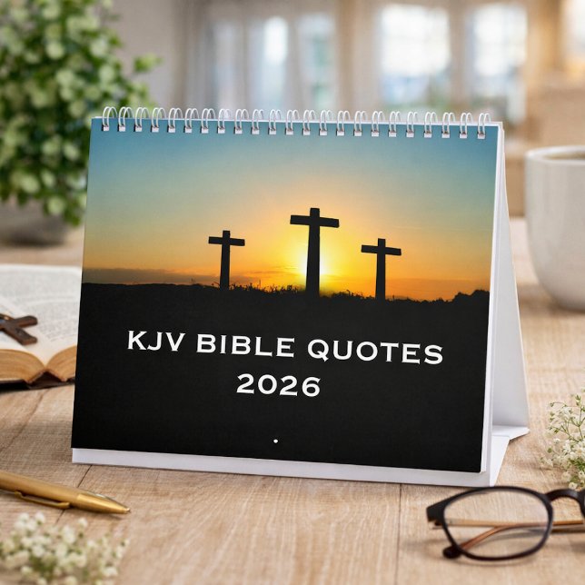 Calendrier 2026 Bible de la version KJV Église des Trois Croi (Créateur téléchargé)