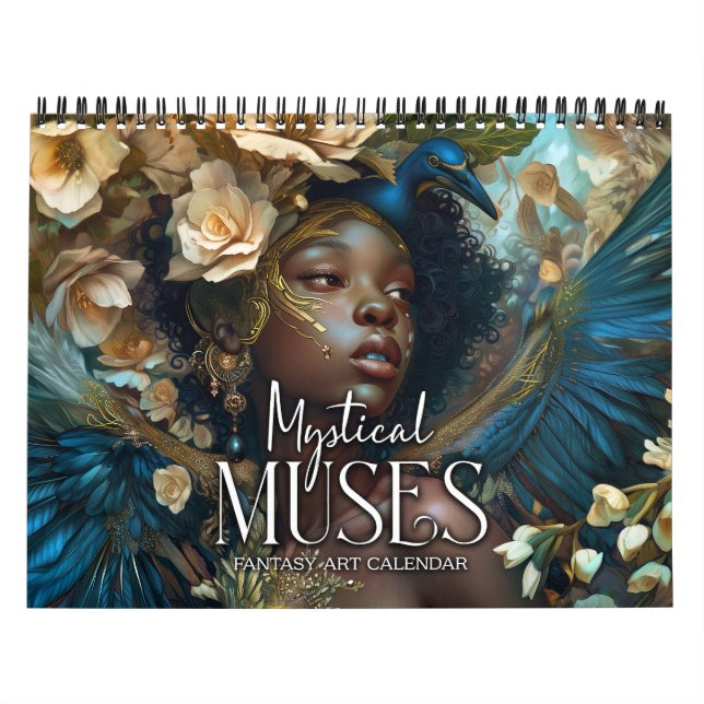 Calendrier 2026 Black Imaginaire Art Mystical Muses (Protection)