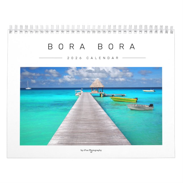Calendrier 2026 Bora Bora landscape photography (Protection)