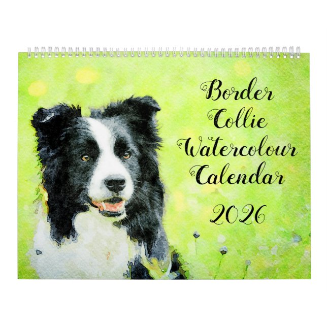 Calendrier 2026 Border Collie Sheep Dog Mom Owner Lover Gift (Protection)