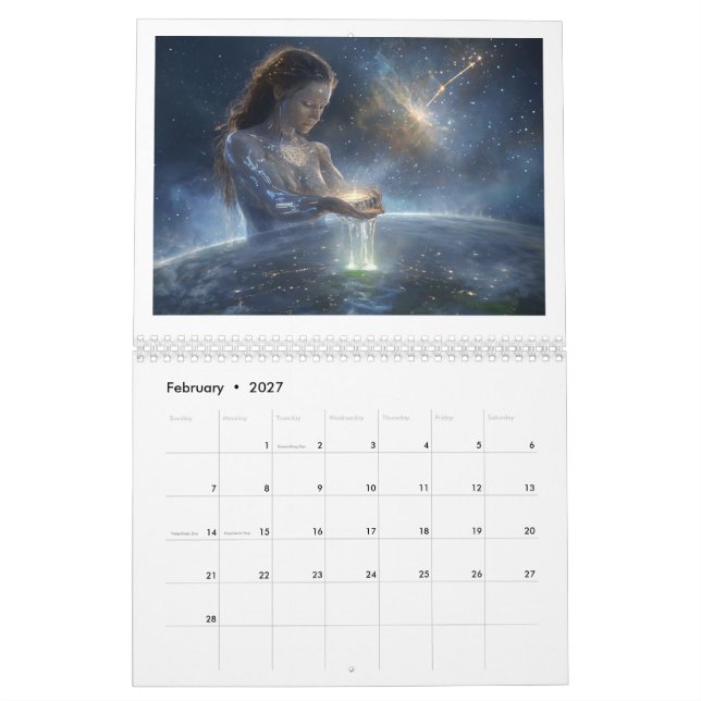 CALENDRIER 2026 CALENDAR  (Feb 2027)
