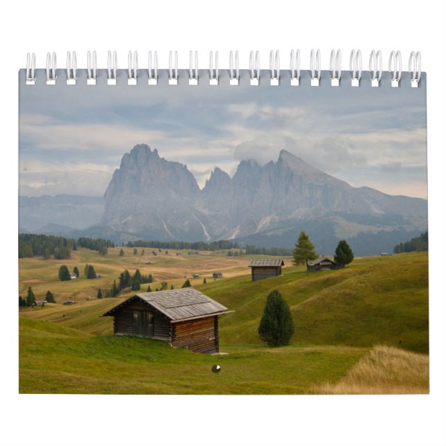 Calendrier 2026 Calendar with images of Italian Dolomites (Protection)