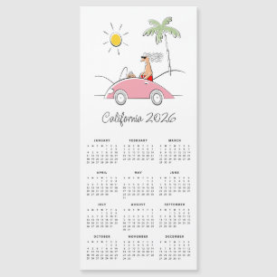 Calendrier 2026 Californie Mignon Drôle Humoristiq