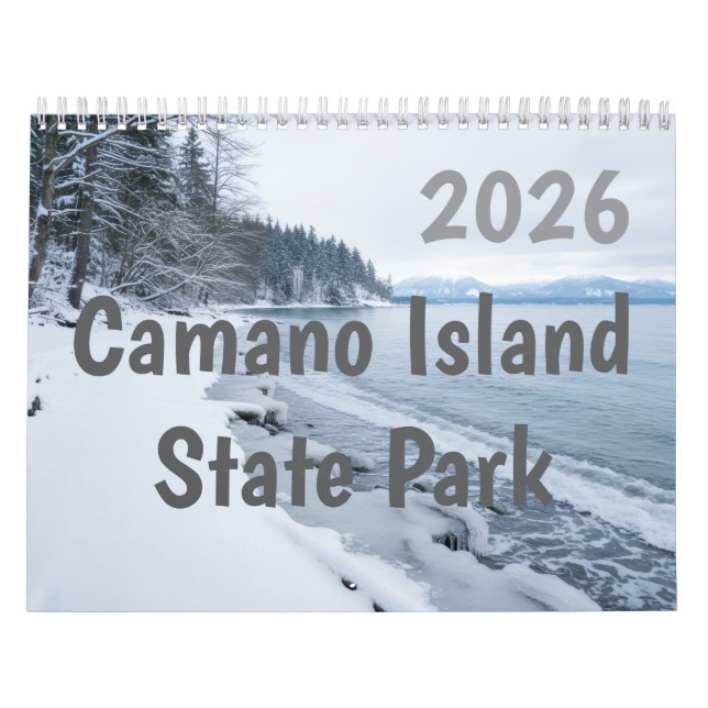 Calendrier 2026 Camano Island State Park Personalized (Protection)