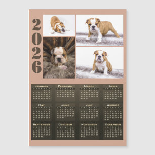Calendrier 2026 Chien Animal 4 Collage Photo Aiman