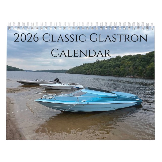 Calendrier 2026 Classic Glastron Calendar (Protection)