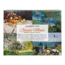 Calendrier 2026 - Claude Monet 2 - Impressionnisme
