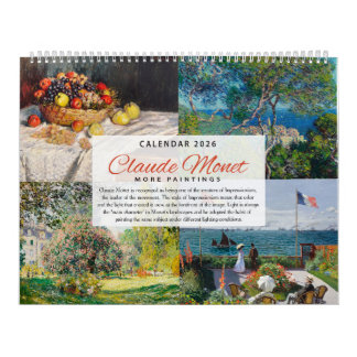 Calendrier 2026 - Claude Monet 2 - Impressionnisme
