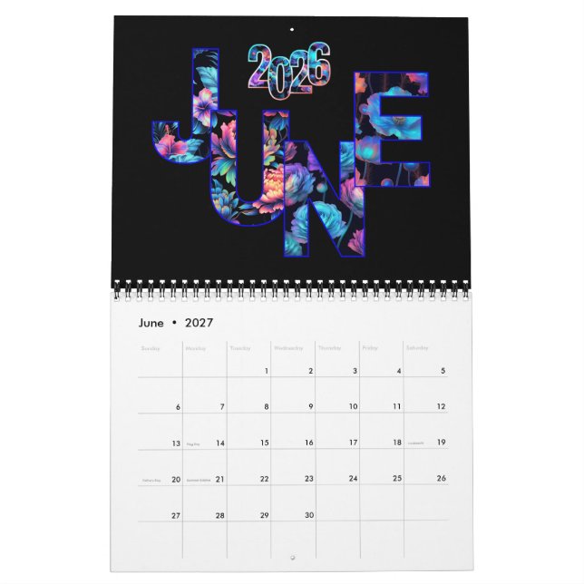Calendrier 2026 Commencez l'année BRIGHT avec cette lumière é (Jun 2027)