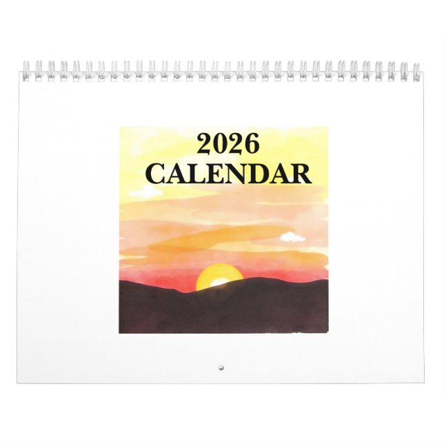 Calendrier 2026 Custom Photo Calendar (Protection)