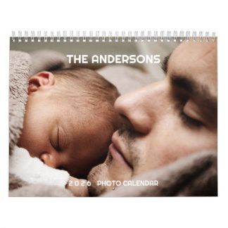 Calendrier 2026 Custom Photo Calendar | Editable Year Text