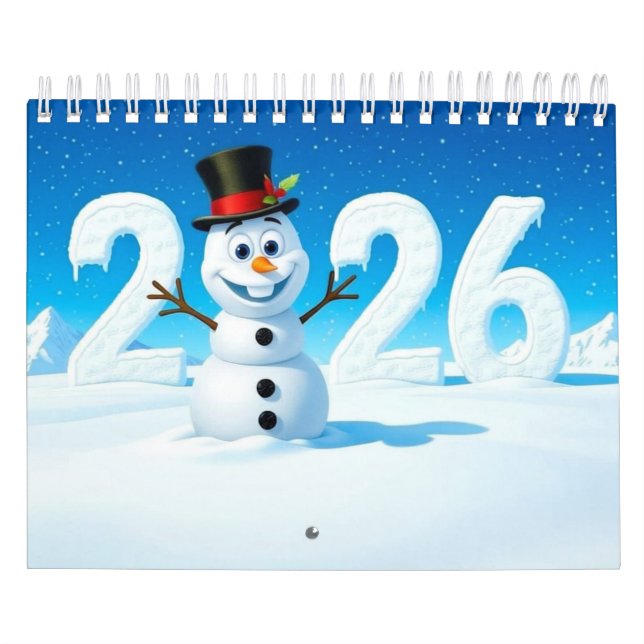 Calendrier 2026 Cute Seasonal Character Wall Calendar (Small) (Protection)