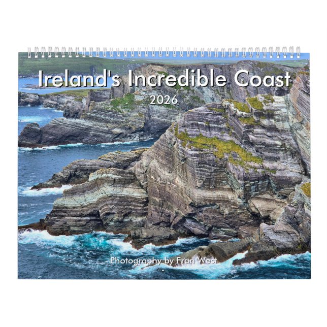 Calendrier 2026 de la côte incroyable d'Irlande (Protection)