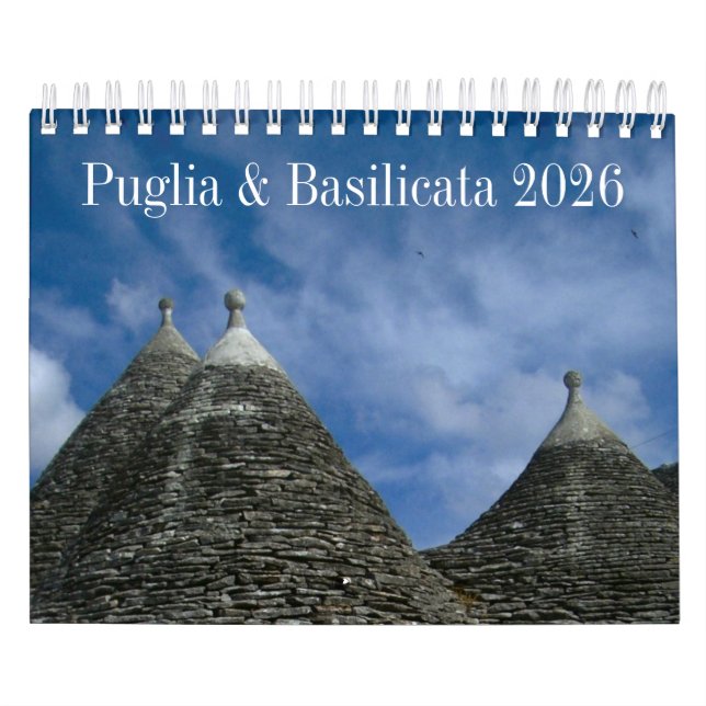 Calendrier 2026 de l'Italie - Pouilles & Basilicat (Protection)