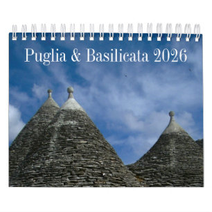 Calendrier 2026 de l'Italie - Pouilles & Basilicat