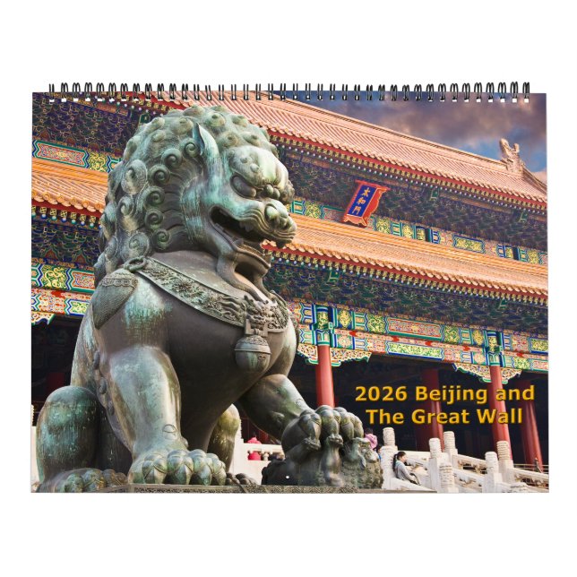 Calendrier 2026 de Pékin et de la Grande Muraille (Protection)